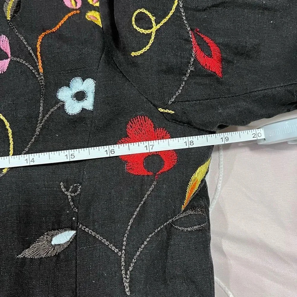 Edward Floral Embroidered Full Zip Jacket Size 8 - Picture 10 of 11